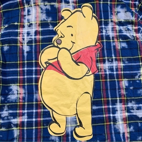 Disney Winnie the Pooh Long Sleeve Button Down Flannel - Picture 7 of 7